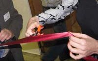 Член Совета МКЛК В. Андрейчук открывает выставку.